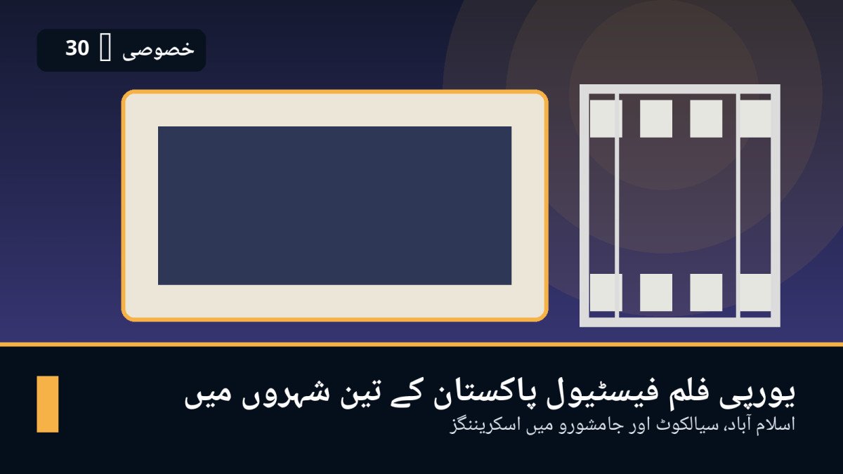 یورپی فلم فیسٹیول پاکستان کے تین شہروں میں، اسلام آباد سے سیالکوٹ اور جامشورو تک اسکریننگز