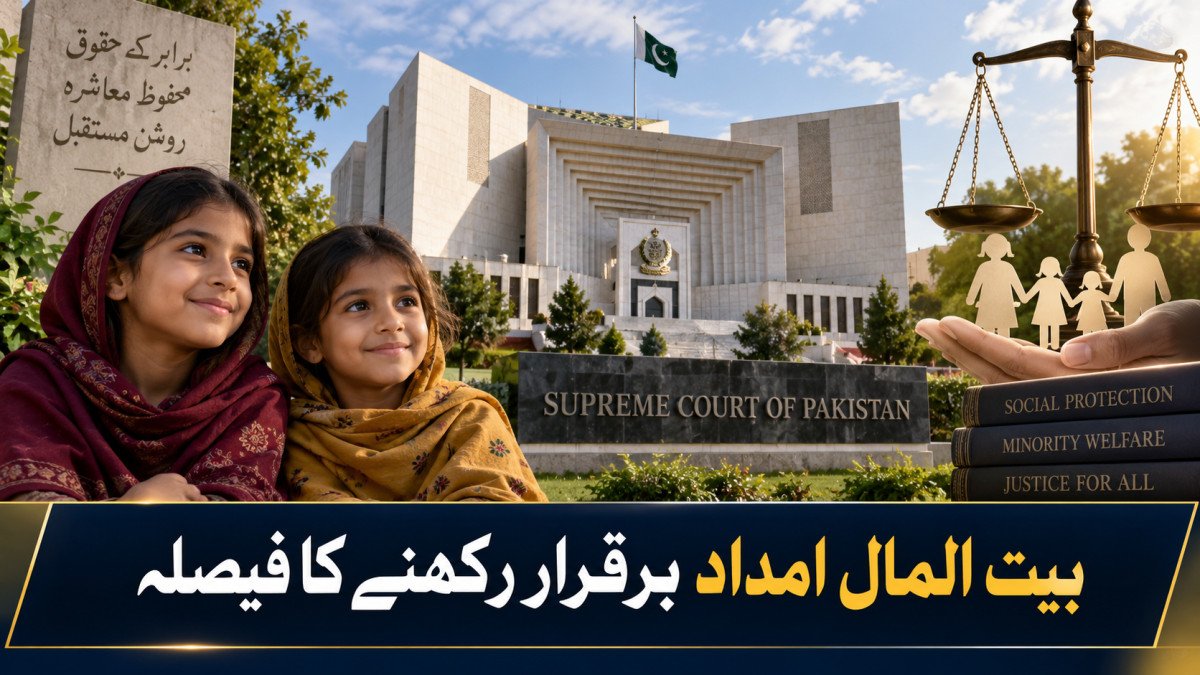 سپریم کورٹ نے دو ہندو بچیوں کے لیے بیت المال امداد برقرار رکھی، سماجی تحفظ پر اہم فیصلہ