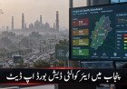 پنجاب میں ریئل ٹائم ایئر کوالٹی ڈیش بورڈ، آلودگی کی پیشگی نگرانی کے نئے فیچرز متعارف
