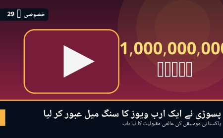پسوڑی نے یوٹیوب پر ایک ارب ویوز کا سنگ میل عبور کر کے پاکستانی موسیقی کی نئی تاریخ رقم کر دی