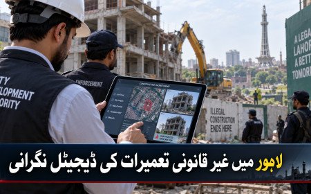 لاہور میں غیر قانونی تعمیرات کے خلاف کارروائی کی ڈیجیٹل مانیٹرنگ شروع