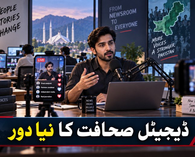 پاکستانی صحافت کا ڈیجیٹل رخ تیز، نیوز روم سے آزاد پلیٹ فارمز تک نئی مسابقت